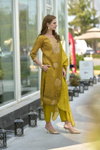 Tew Tissue With Floral Print And Embroidery Kurti With Bottom Dupatta Wholesale In India